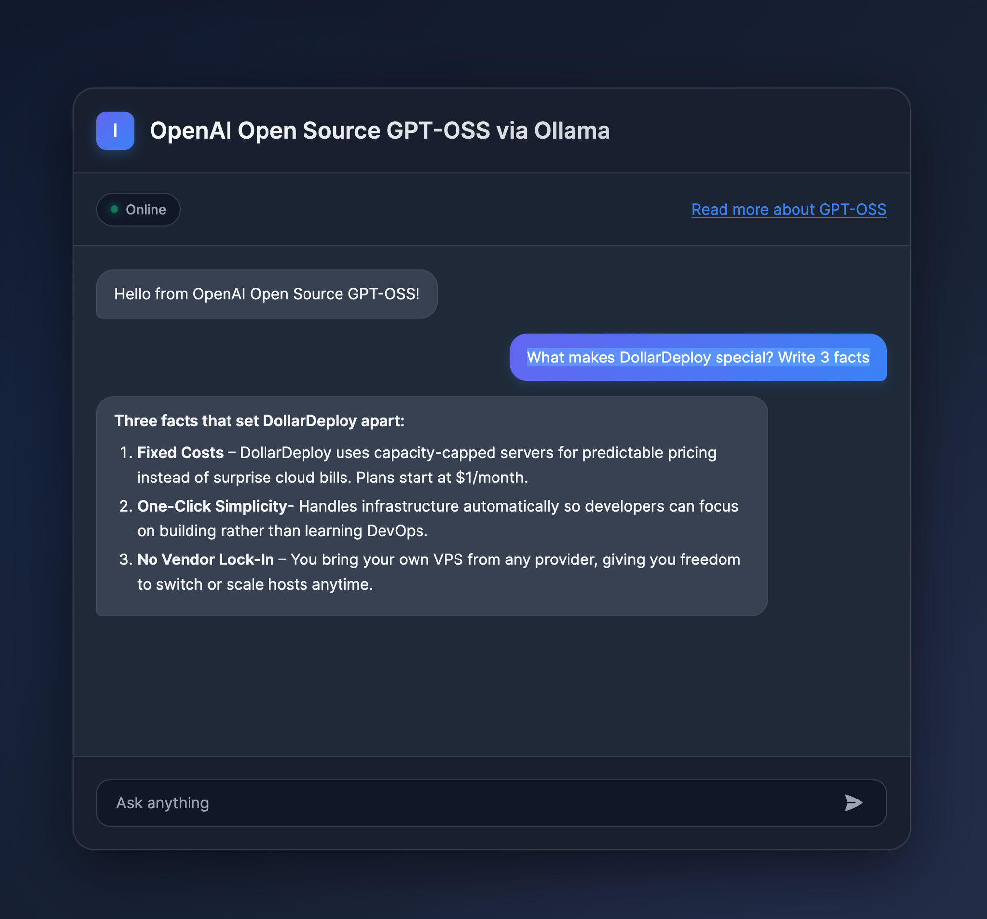 Self-hosting OpenAI GPT Models