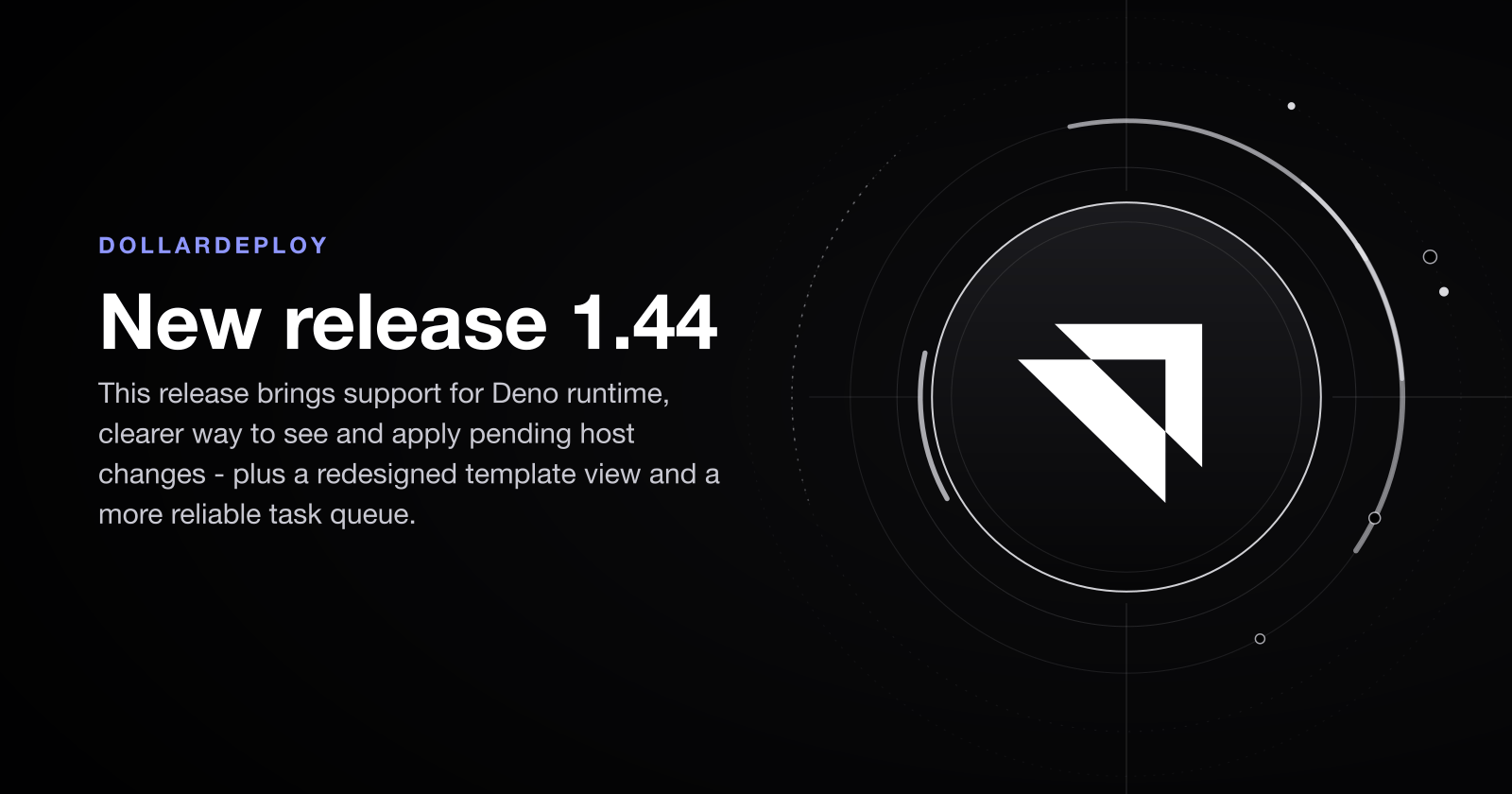 New release 1.44 - Deno support
