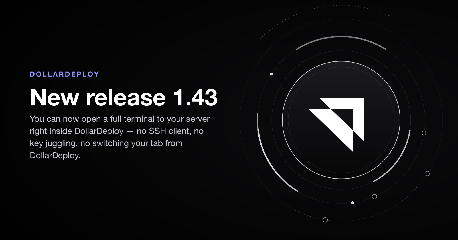 New release 1.43 - Browser SSH Console
