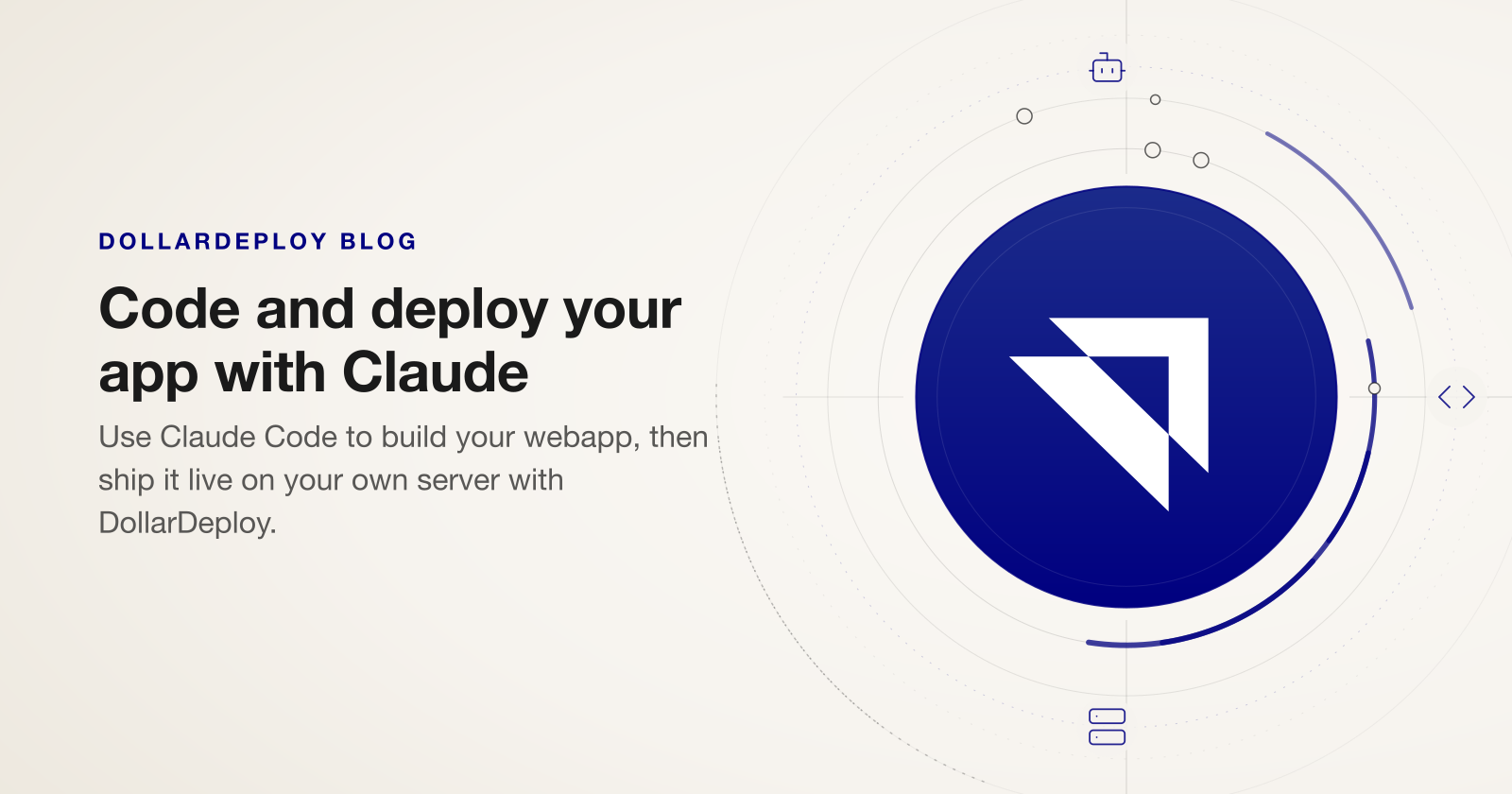 Code and deploy your webapp with Claude and DollarDeploy