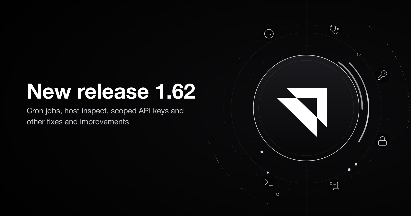New release 1.62 - Cron jobs, host inspection and scoped API keys